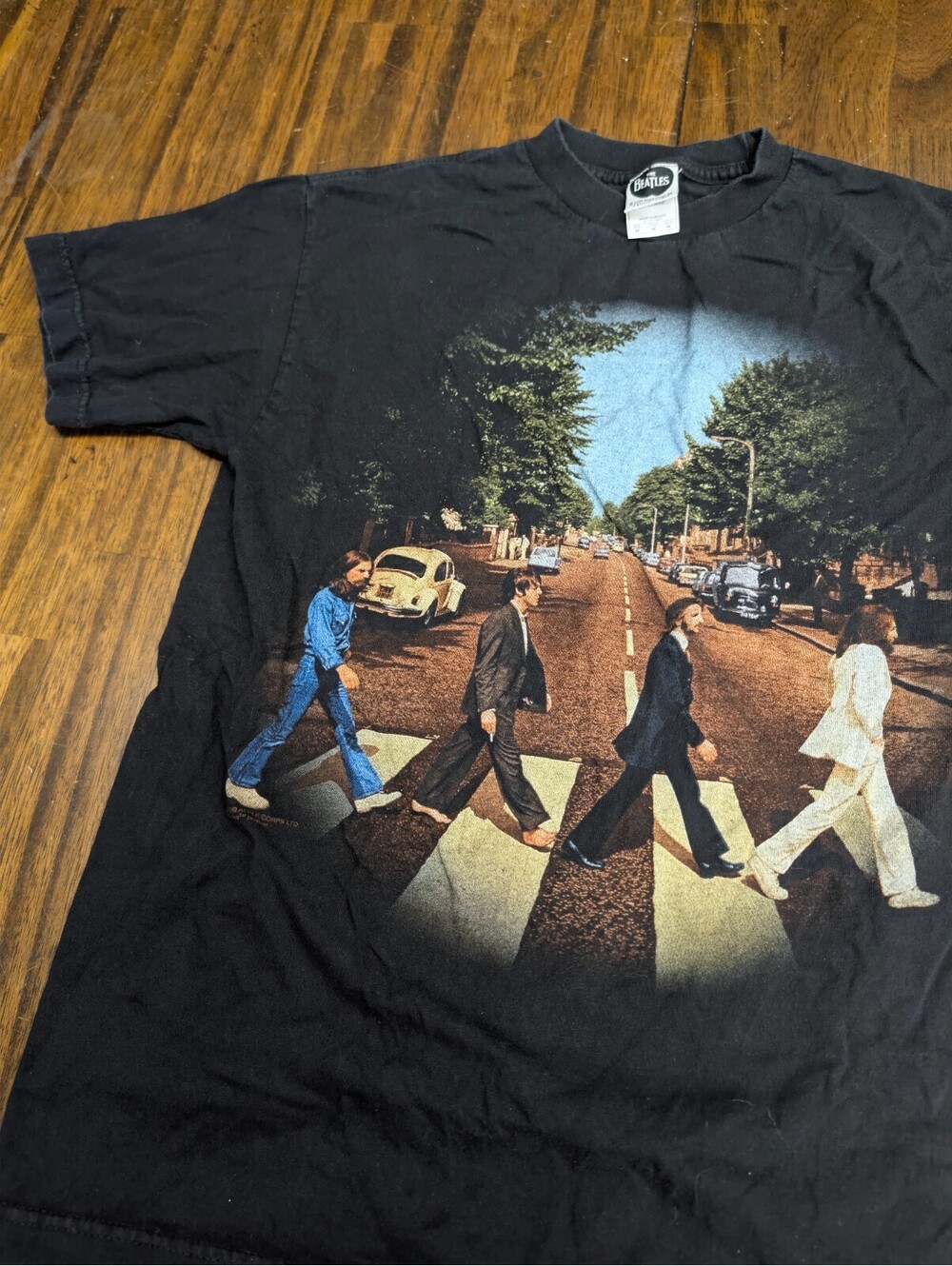 The Beatles Abbey Road Graphic T-Shirt Black Size M Vintage